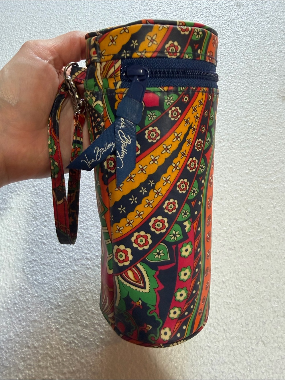 Vera Bradley Multicolor Floral Paisley Bottle Wristlet